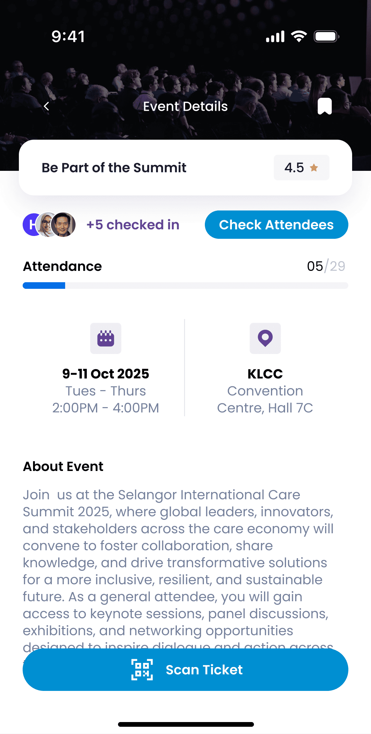 Scanner App for Selangor International Care Summit image 2